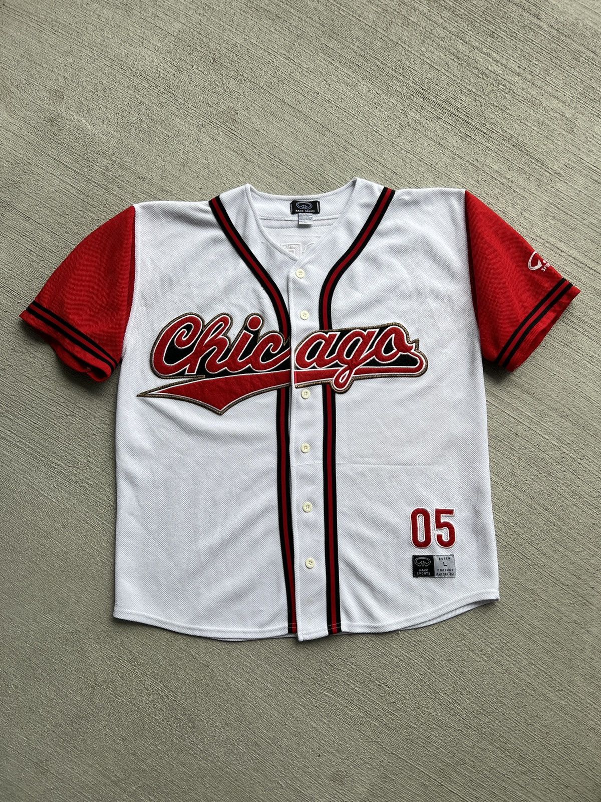 MLB × Vintage Vintage Chicago Embroidered Stitched Baseball Jersey Size US L / EU 52-54 / 3 - 1 Thumbnail