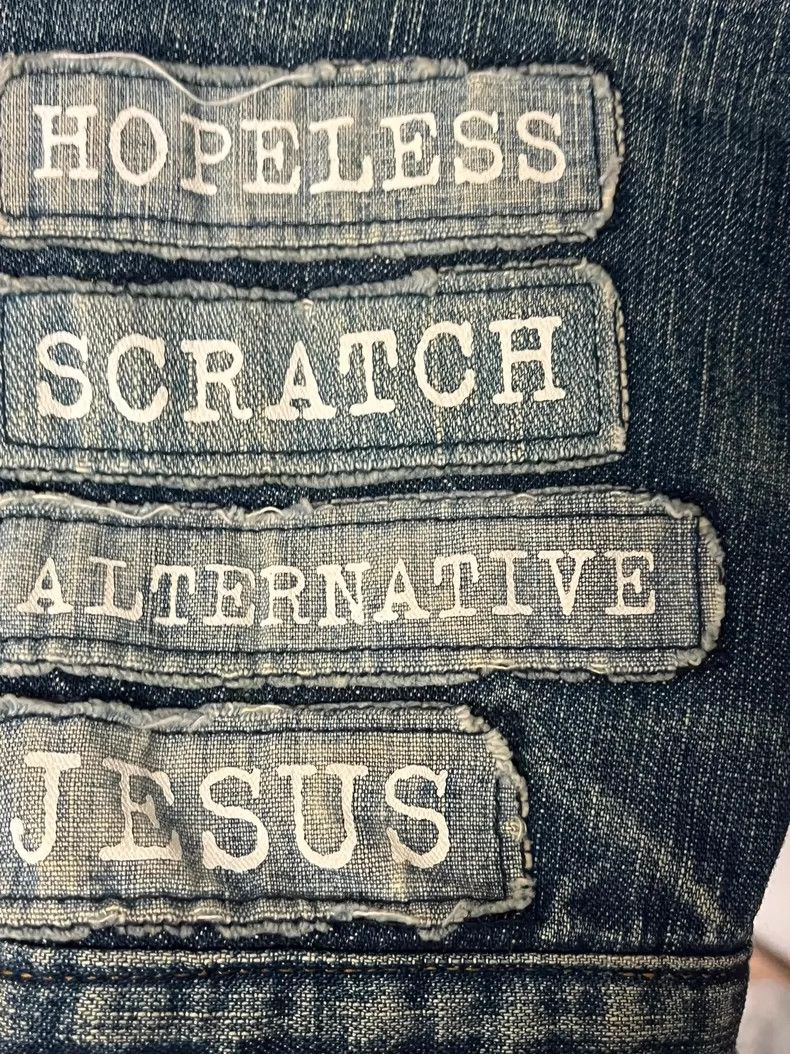 Number (N)ine Number (N)ine02ss slogan denim jacket 2503-Nextarrow Size US M / EU 48-50 / 2 - 3 Thumbnail