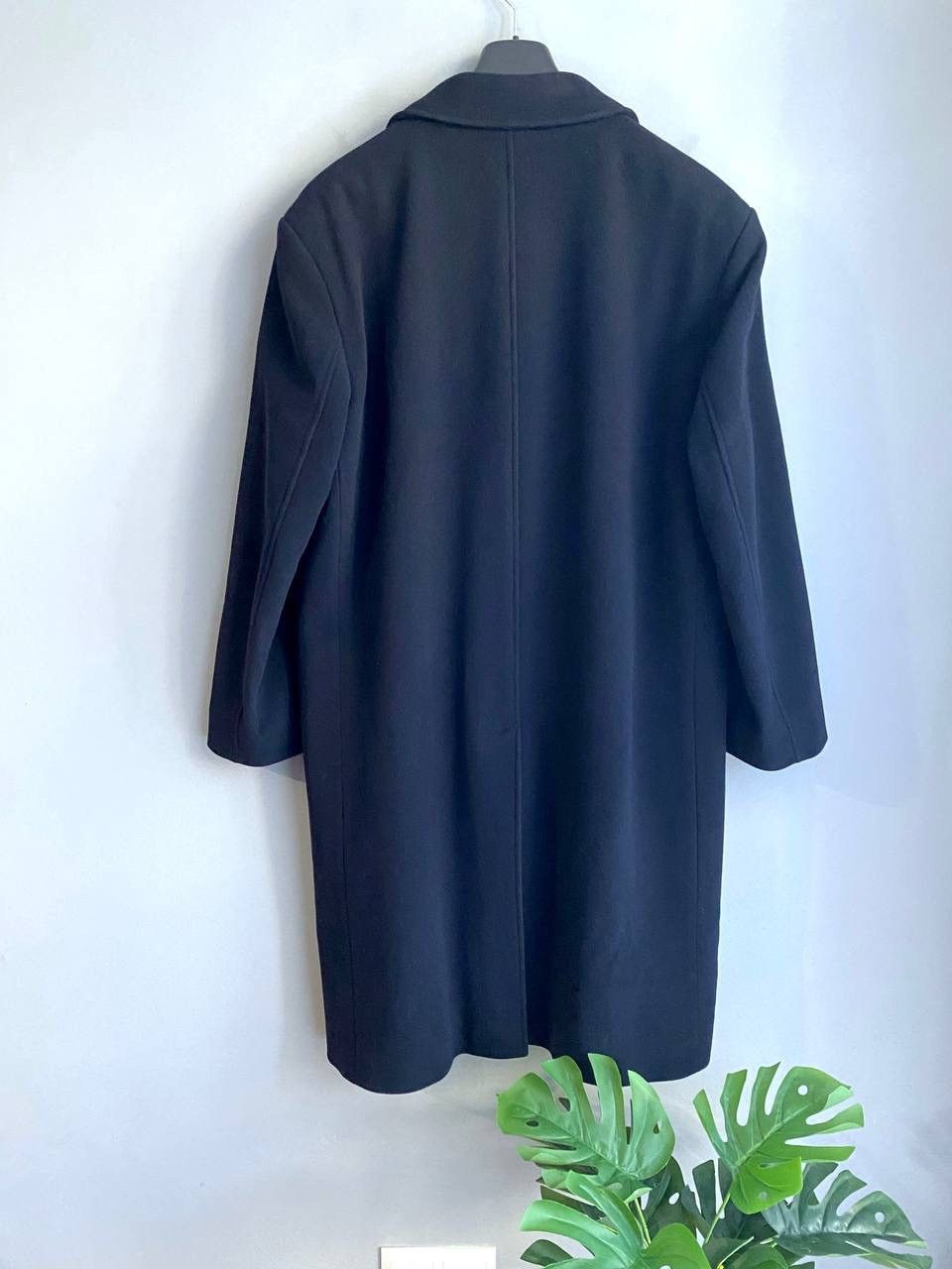 Yves Saint Laurent Yves Saint Laurent Wool/Cashmere Dark Blue Men's Coat, 52/L Size US L / EU 52-54 / 3 - 18 Thumbnail