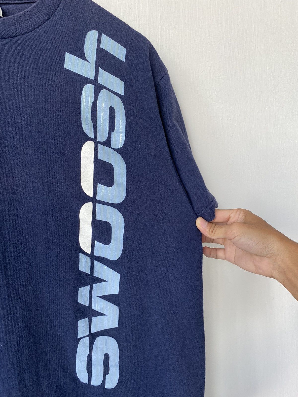 Nike × Vintage Vintage Nike Swoosh T-shirt Size US M / EU 48-50 / 2 - 2 Thumbnail