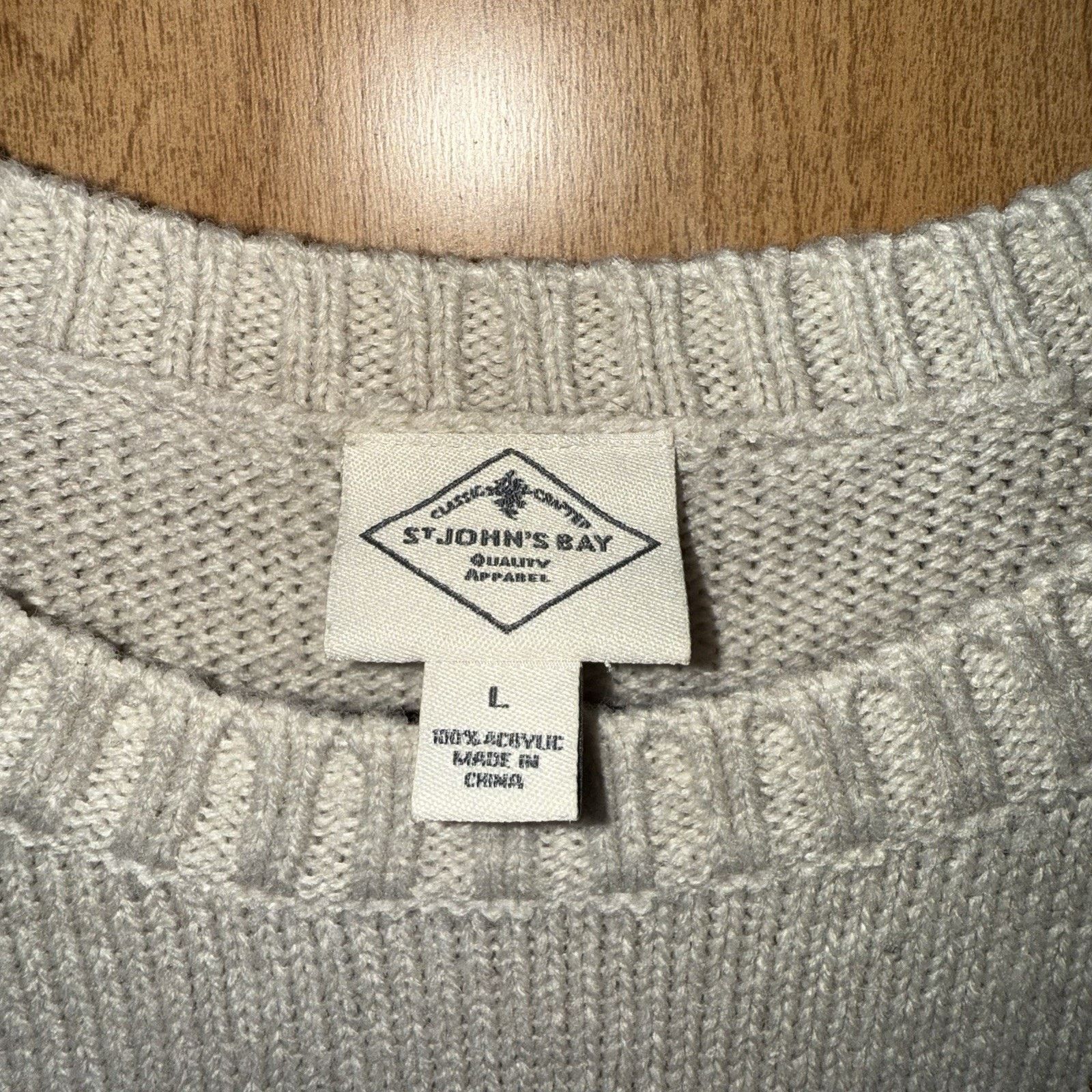 St. Johns Bay St. John's Bay Beige Sweater Colorful Polka-Dots, Size Large Size L / US 10 / IT 46 - 3 Thumbnail