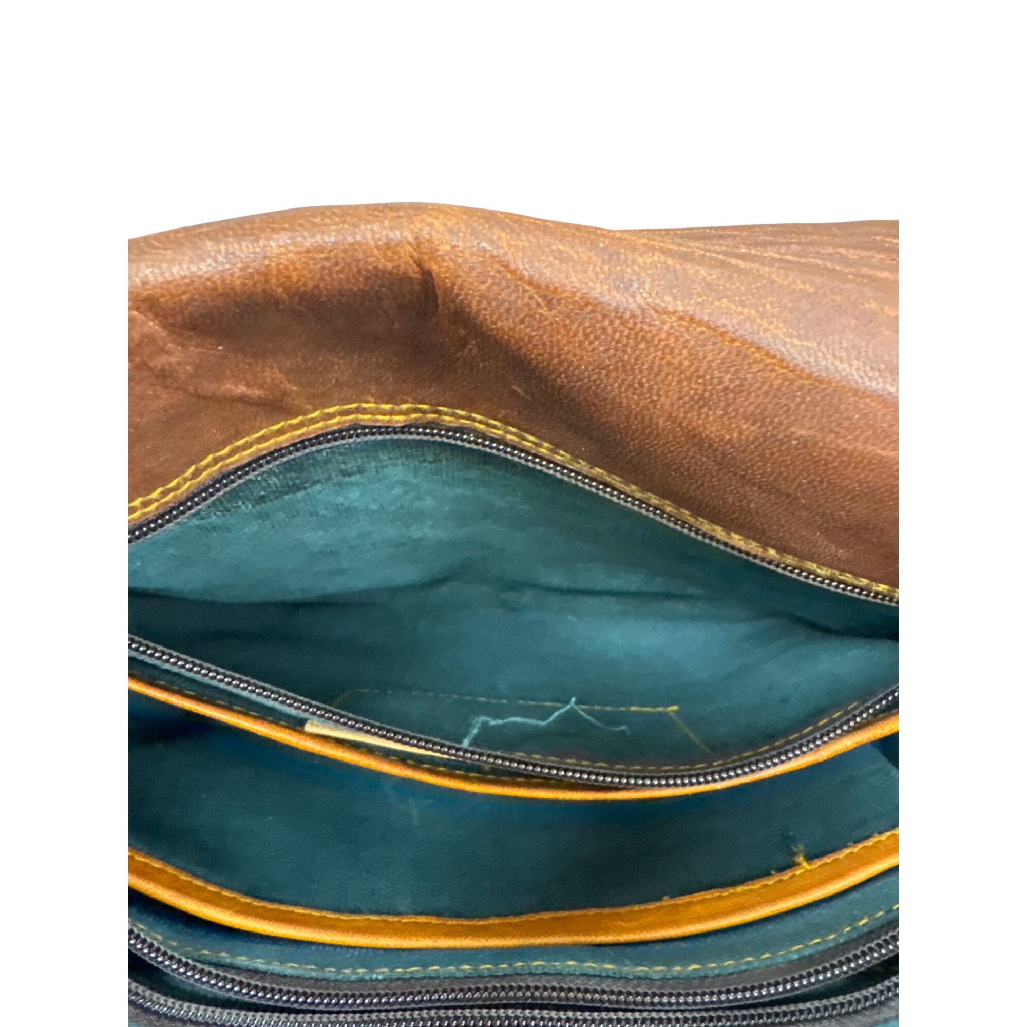 Vintage Firu womens Vintage Leather Handmade crossbody Purse 9x10 SK Size ONE SIZE - 14 Thumbnail