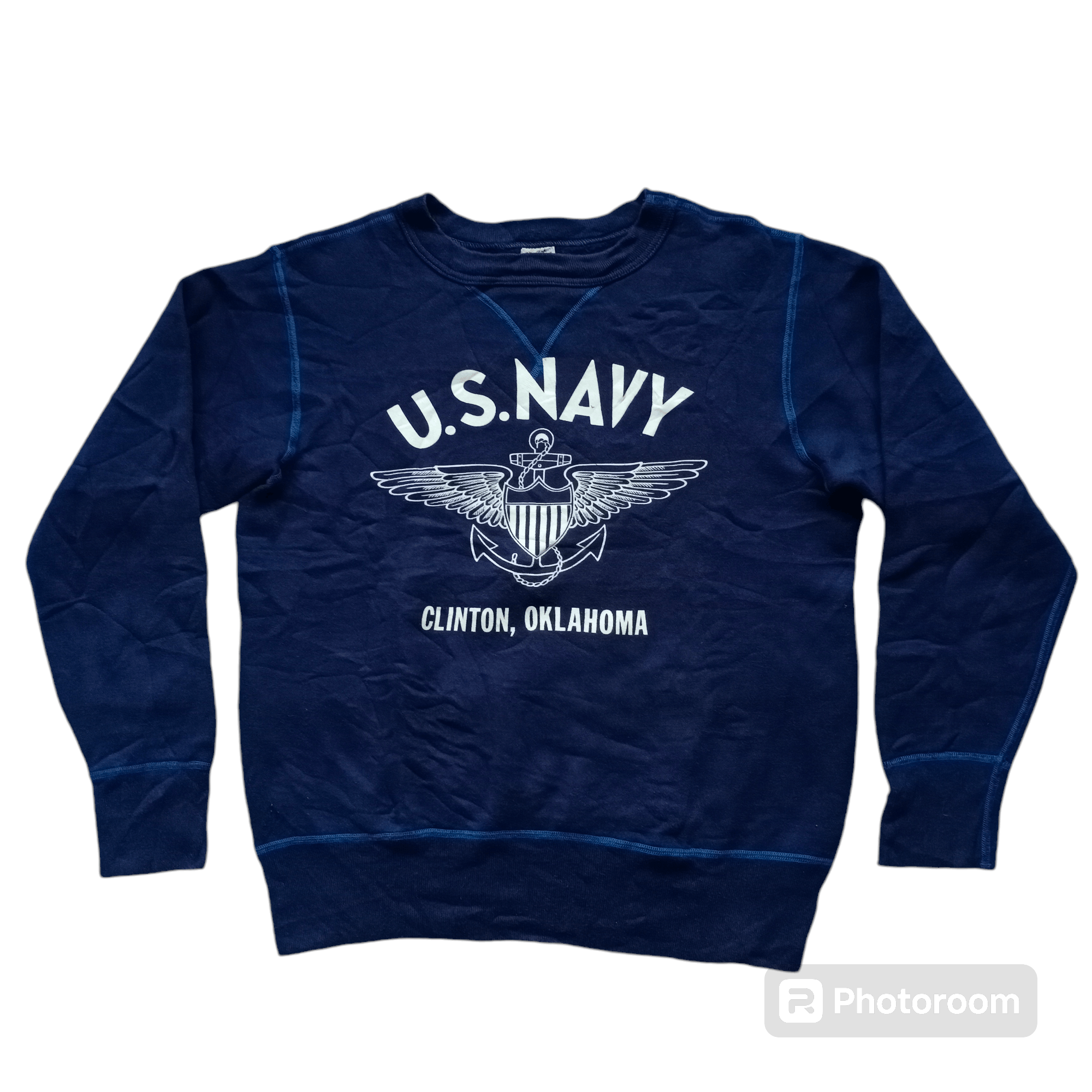 Buzz Rickson's Buzz Rickson's US NAVY Sweatshirt Navy Clinton Oklahoma M Size US M / EU 48-50 / 2 - 1 Thumbnail