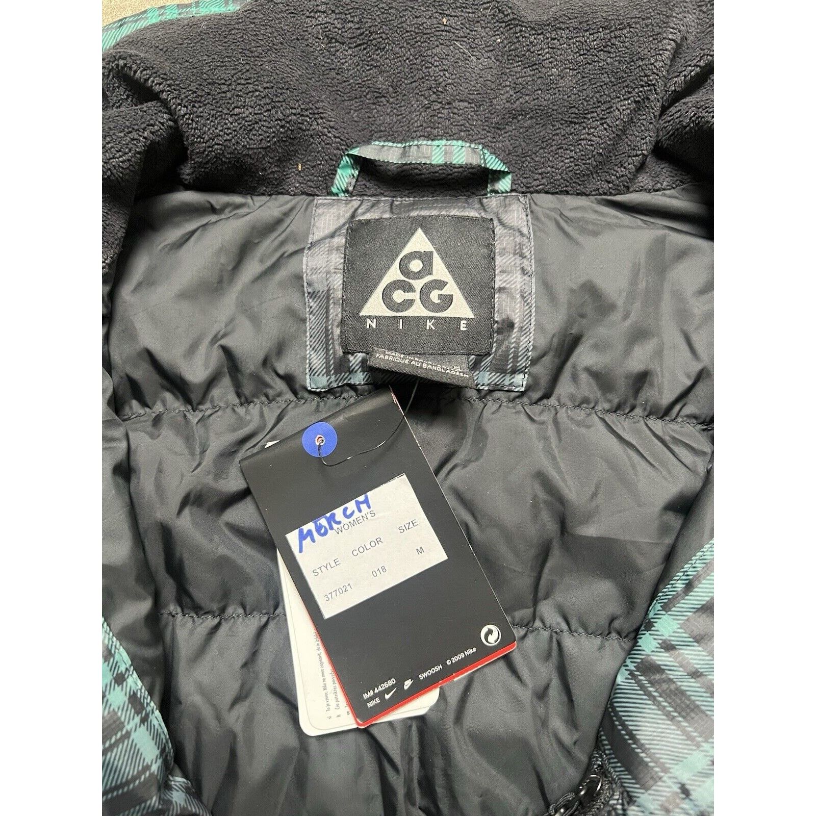 Nike ACG Vintage 2010 Nike Tartan Down Fill Puffer Jacket Women’s M Size M / US 6-8 / IT 42-44 - 6 Thumbnail