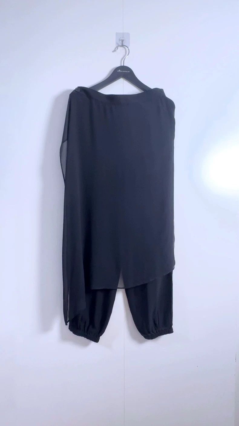 Yohji Yamamoto Yohji Yamamoto size 2 Black Silk Pants Size US 28 / EU 44 - 1 Thumbnail