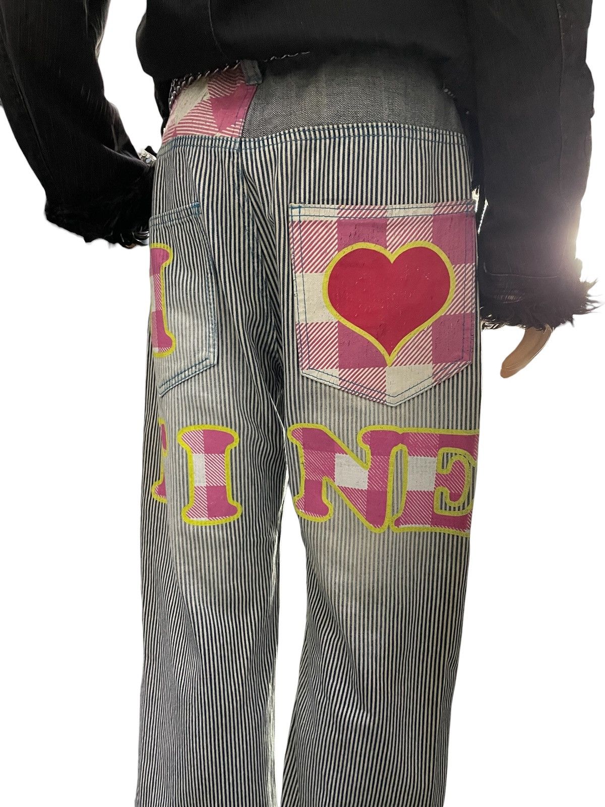 Hysteric Glamour Clone Devgru Hickory Stripe Love Surf Denim Pants Size US 34 / EU 50 - 8 Thumbnail