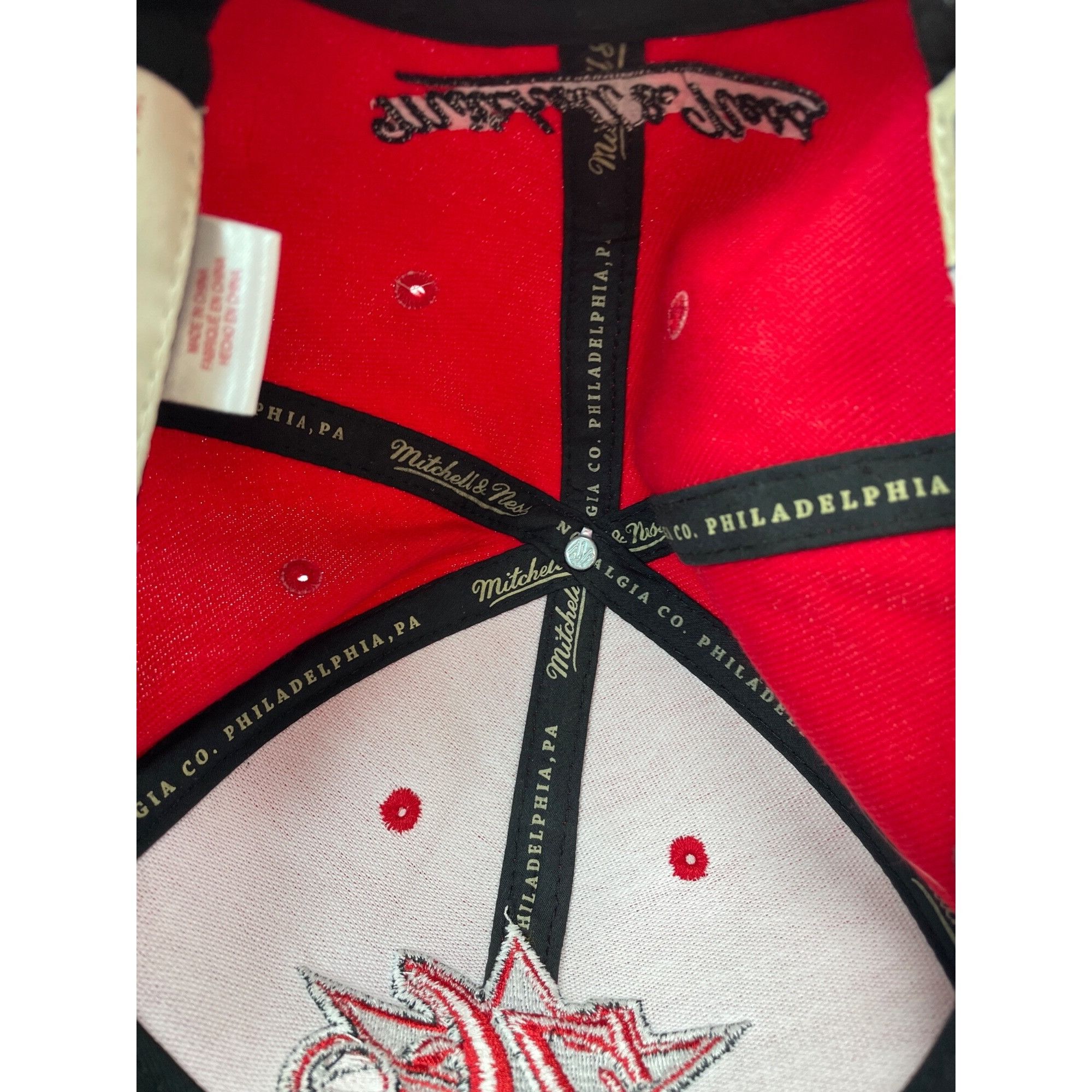 Mitchell & Ness Mitchell Ness Philadelphia 76ers Original Fit Red Snapback H Size ONE SIZE - 14 Thumbnail