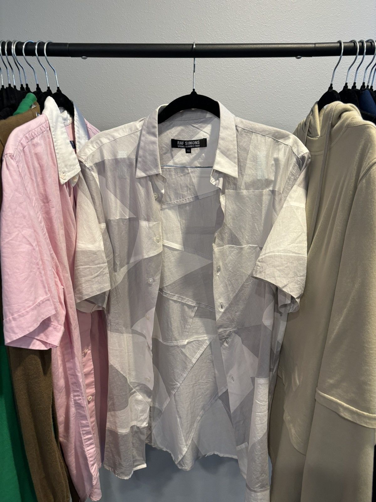 Raf Simons Raf Simons Semi Sheer Geometric Button Up Size US S / EU 44-46 / 1 - 11 Thumbnail