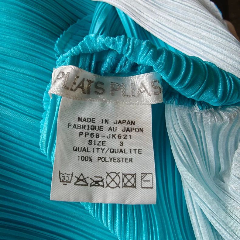 Issey Miyake Issey Miyake size:3 Blue balloon pleated top Size S / US 4 / IT 40 - 4 Thumbnail