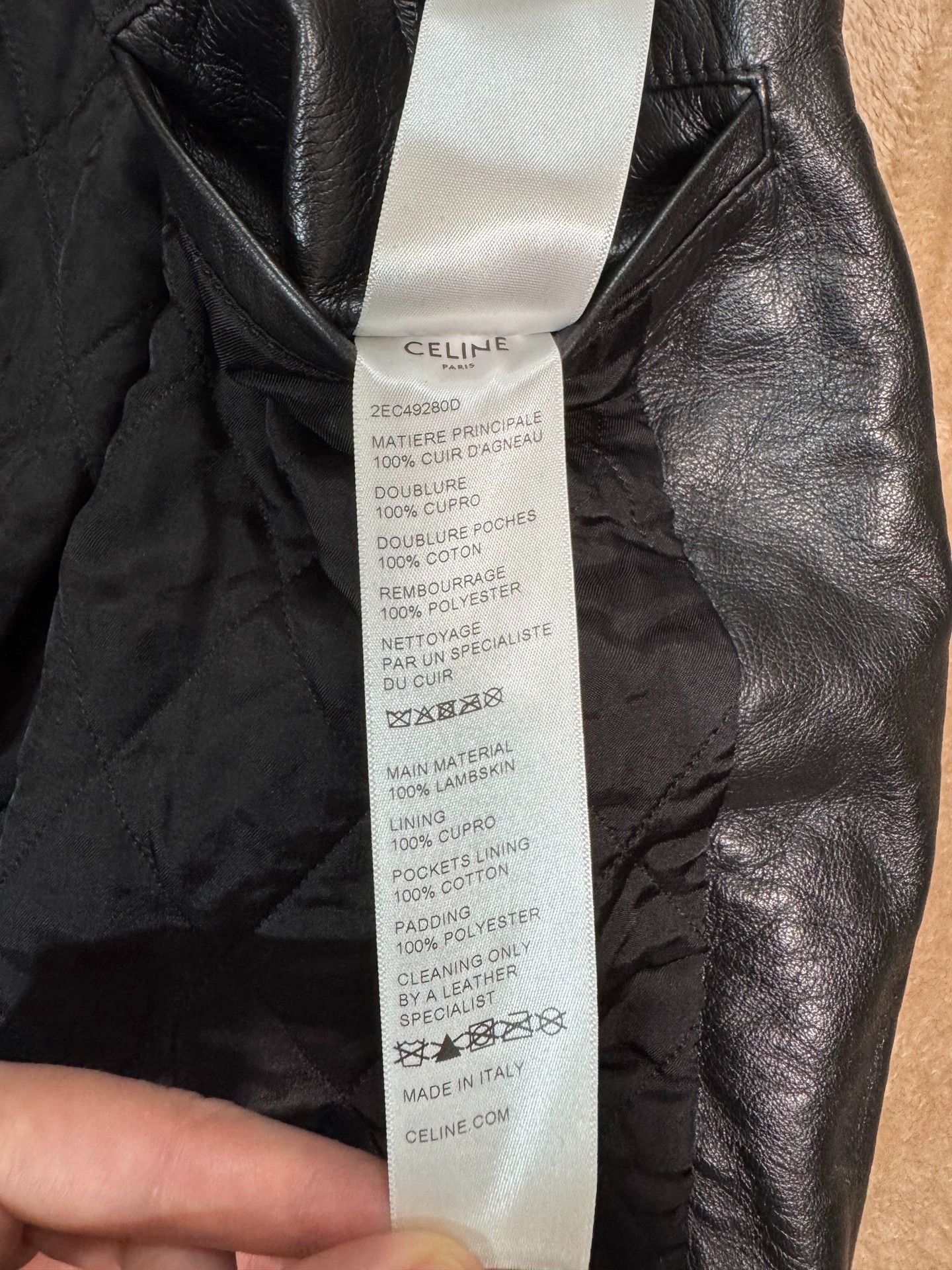 Celine Celine Hedi Men's Lambskin Leather Jacket Size US S / EU 44-46 / 1 - 6 Thumbnail
