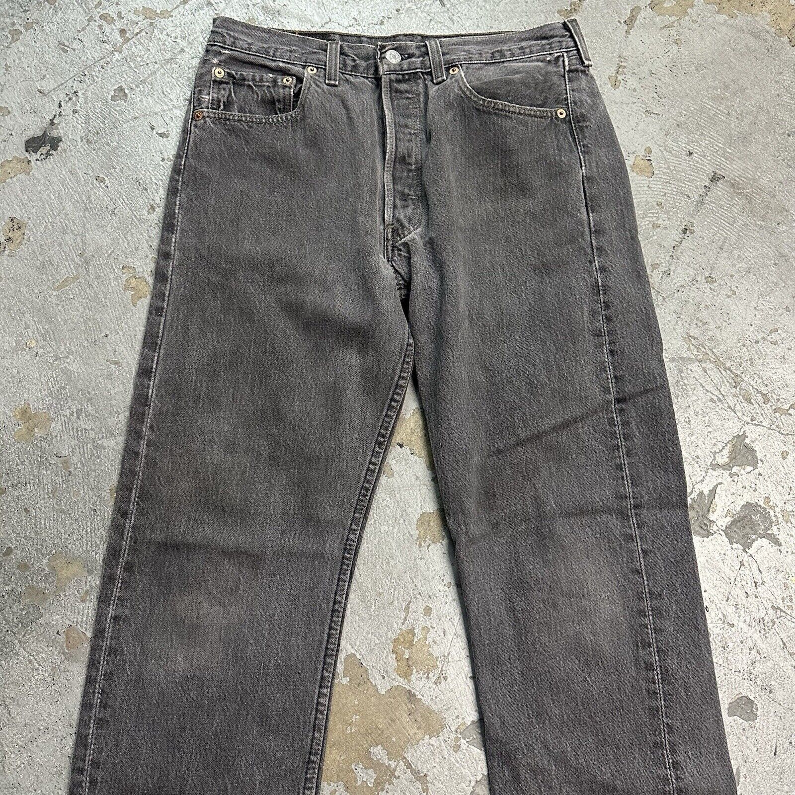 Levi's × Unsound Rags × Vintage Vintage Levi’s 501 Faded Black Denim Jeans Size 32x30 Size US 32 / EU 48 - 2 Thumbnail
