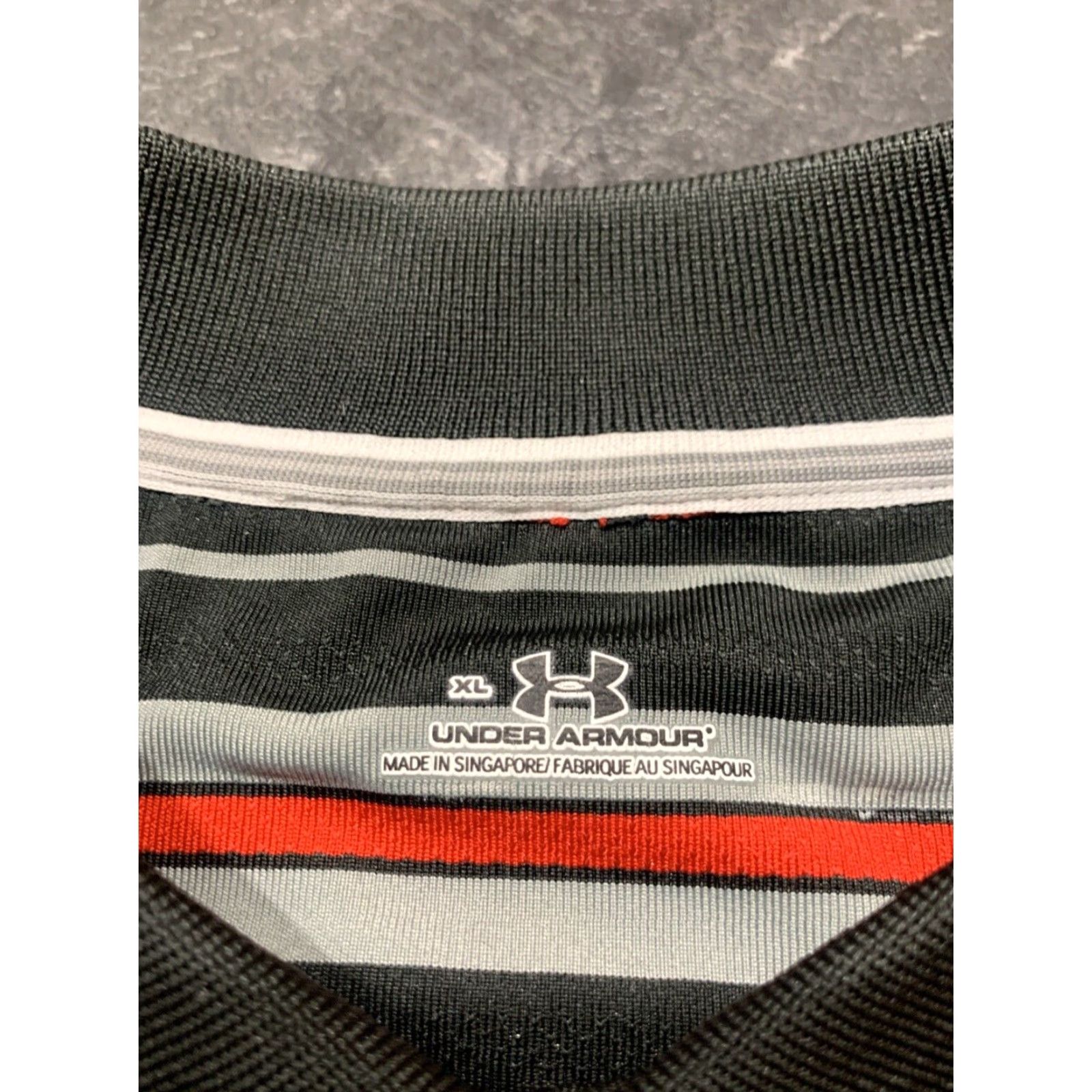Under Armour Under Armour Golf Polo Shirt Men XL - Blue Striped Moisture Wicking UV Protection Size US XL / EU 56 / 4 - 3 Thumbnail