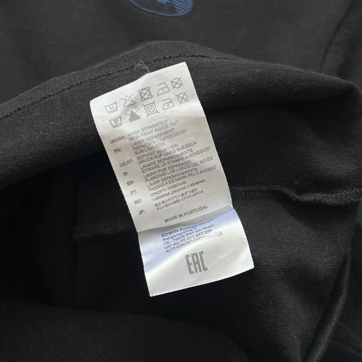 Edwin EDWIN Fuji San II Heavyweight Cotton T-Shirt Black Boxy Size US M / EU 48-50 / 2 - 5 Thumbnail