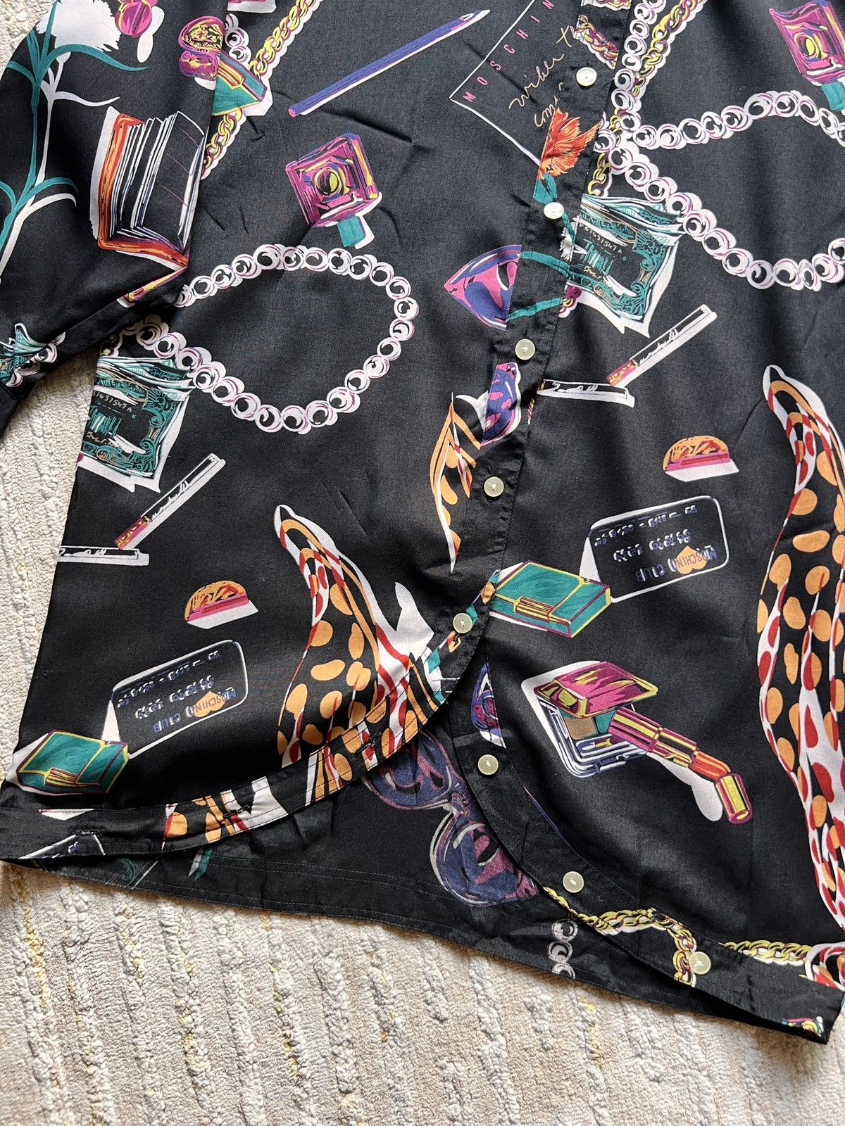 Love Moschino × Moschino Moschino Barouqe Long Button Ups Shirt Size M / US 6-8 / IT 42-44 - 4 Thumbnail