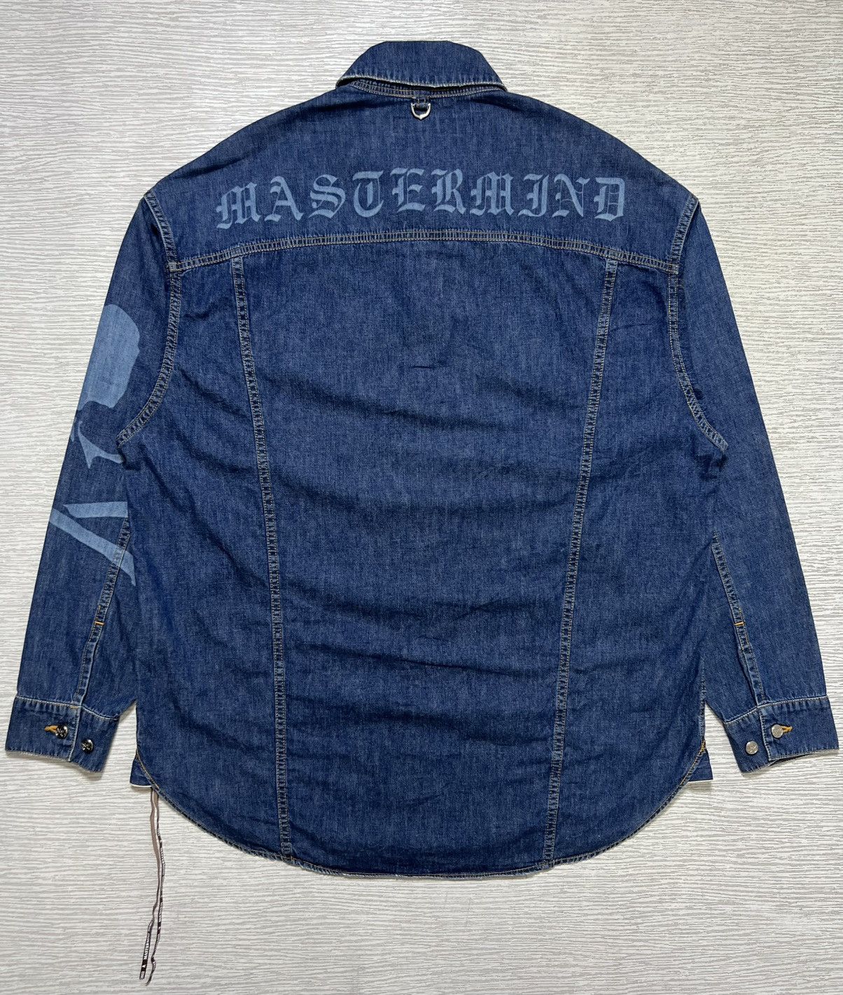 Mastermind World Mastermind World Dyed Logo Lightweight Denim Shirt Size US XS / EU 42 / 0 - 7 Thumbnail