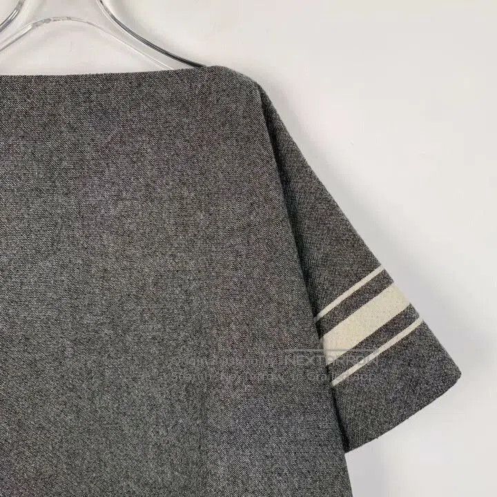 Dior christian dior gray striped wool poncho coat. Size US S / EU 44-46 / 1 - 3 Thumbnail