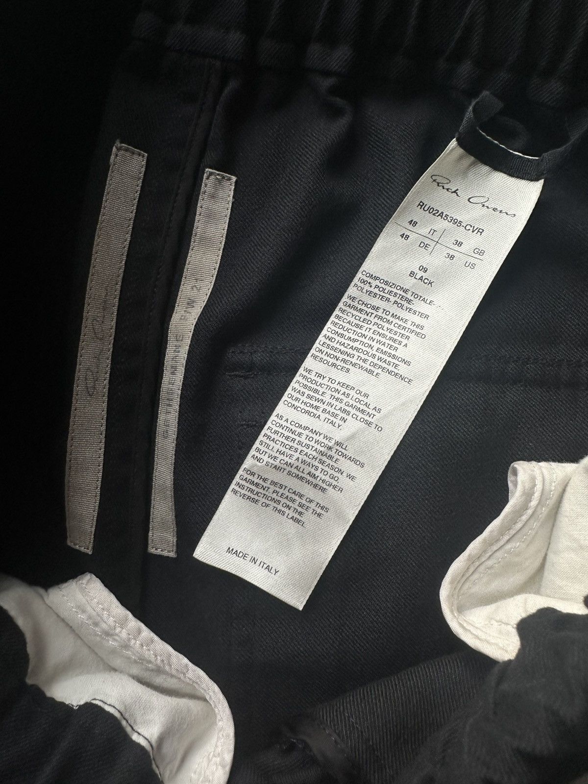 Rick Owens Rick Owens Drawstring Cropped Trousers Size US 30 / EU 46 - 3 Thumbnail