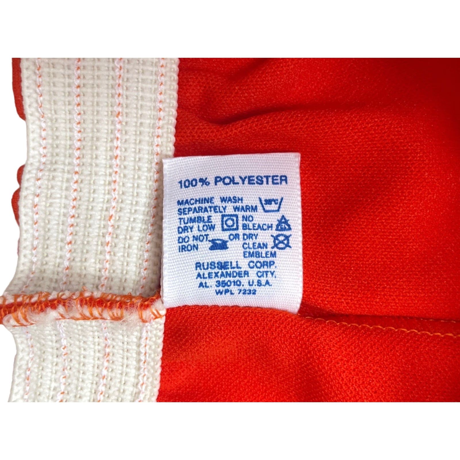 Russell Athletic VINTAGE Russell Athletic gym shorts Mens S orange 90s deadstock NWOT USA Elastic Waist Athletic Unworn Size US 29 - 5 Thumbnail