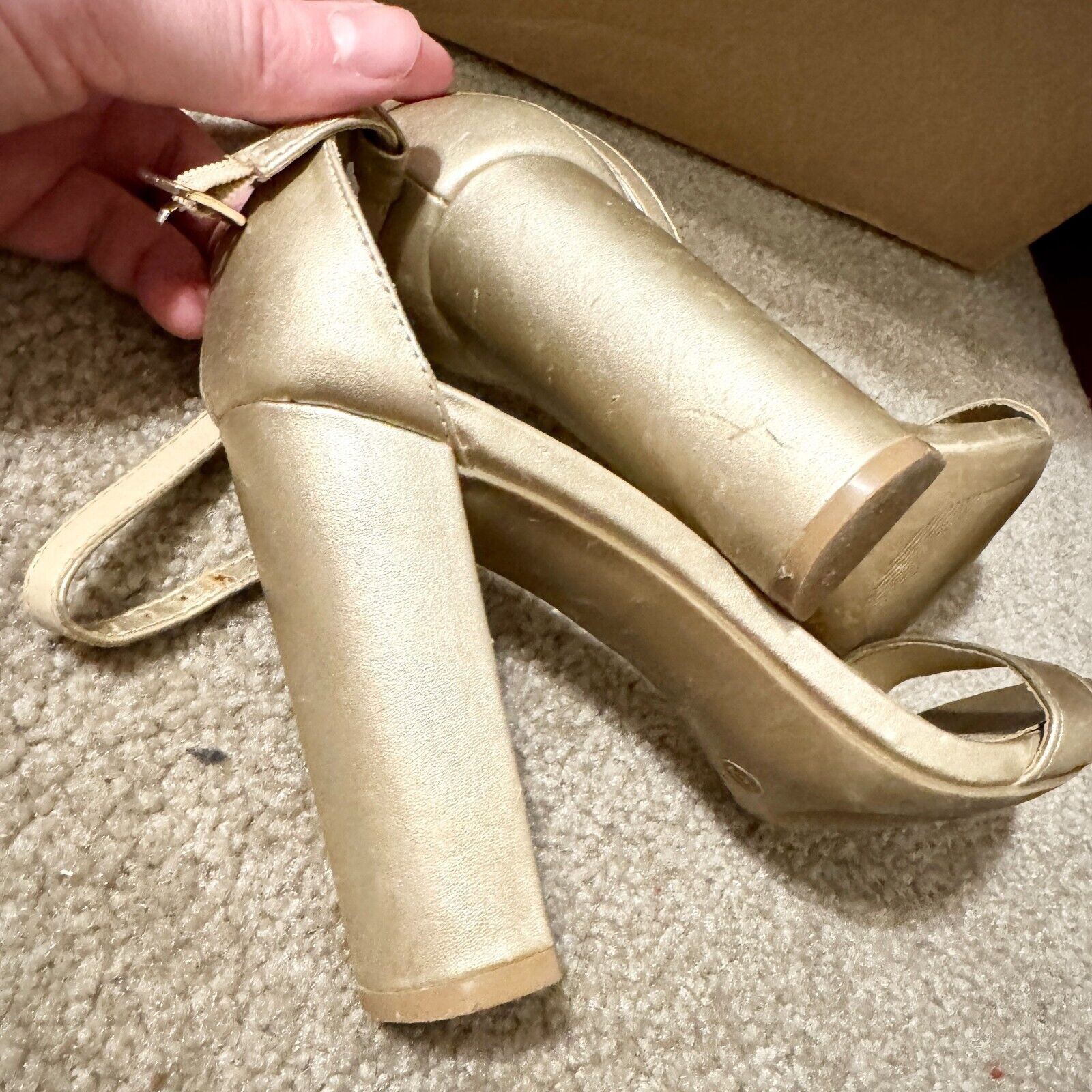 Other Lulus 6 Ankle Belted Taylor Suede Ankle Strap Heels Open Toe Size US 6 / IT 36 - 6 Thumbnail