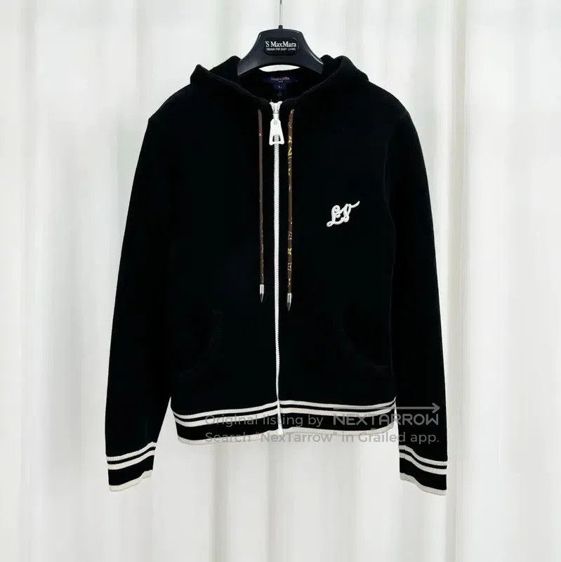 Louis Vuitton Louis Vuitton Black Cotton Blend Embroidered Jacket . Size XS / US 0-2 / IT 36-38 - 1 Thumbnail