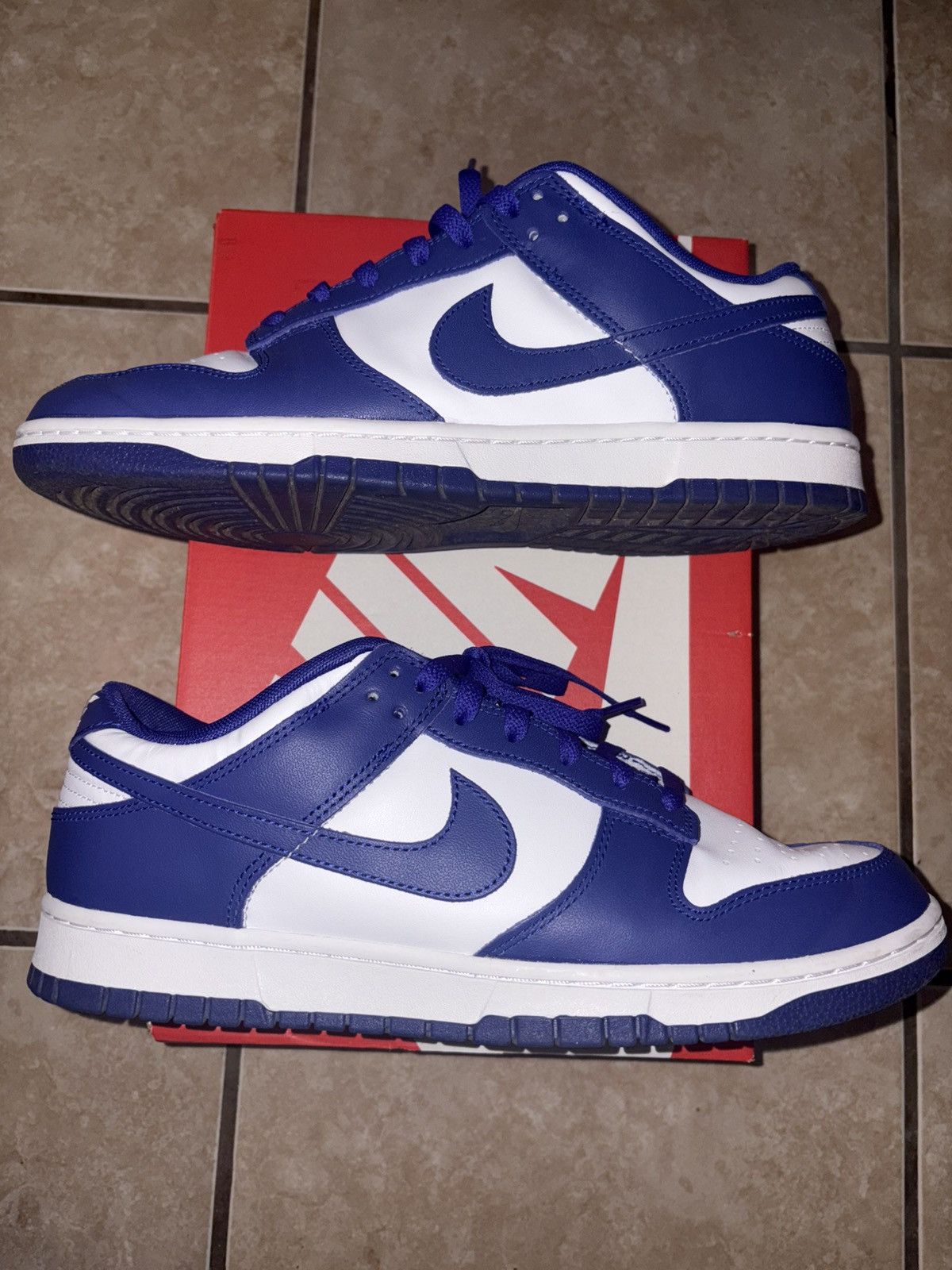 Nike Nike dunk low concord blue white size 11 supreme stussy Size US 11 / EU 44 - 1 Thumbnail