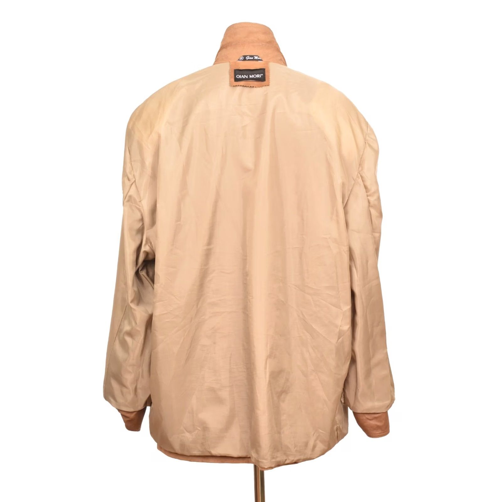 Vintage Gian Mori Jacket Brown Leather Button Jacket Blazer Size M Mens Size 40R - 5 Thumbnail