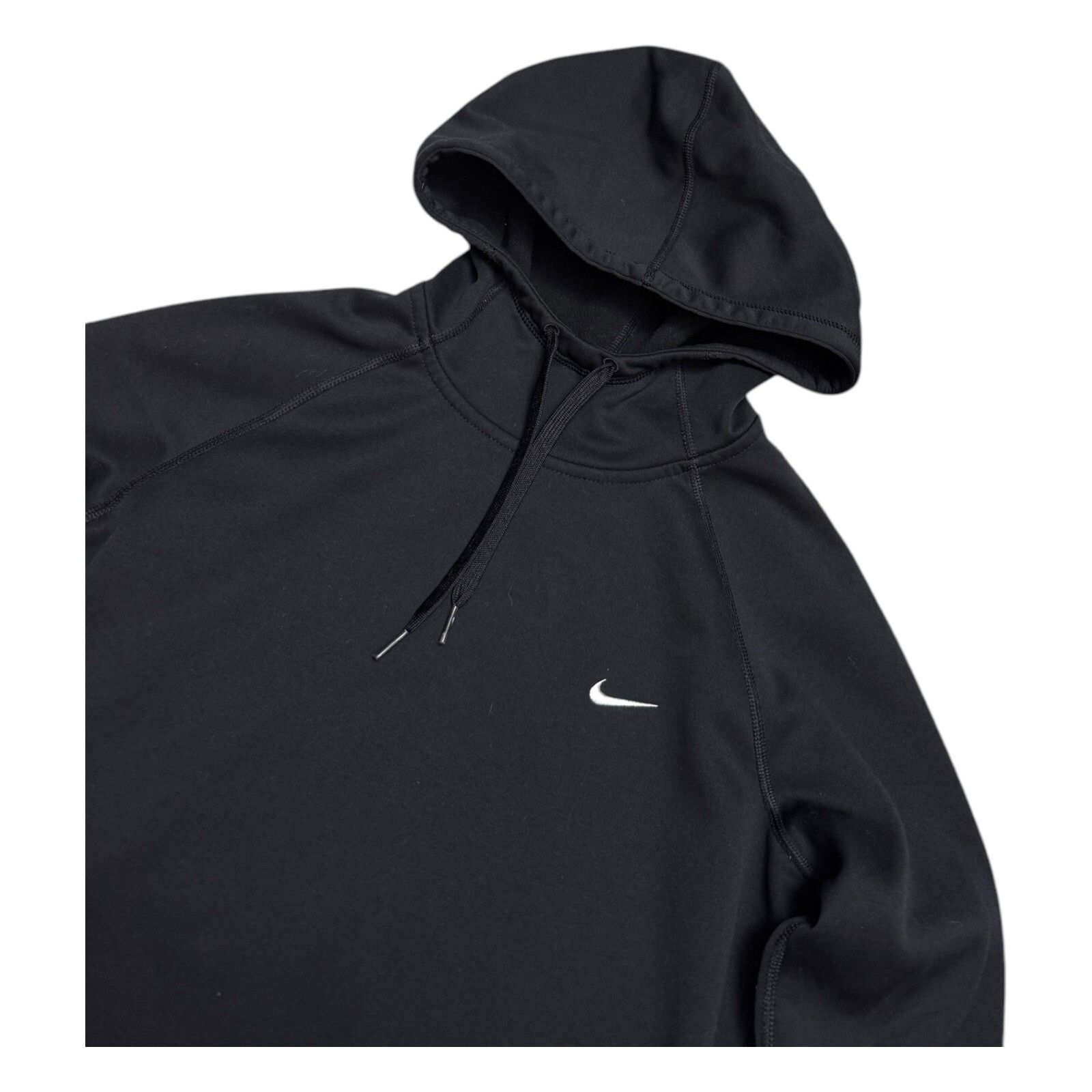 Nike NIKE THERMAFIT Swoosh Activewear Black Hoodie Small Size S / US 4 / IT 40 - 2 Thumbnail