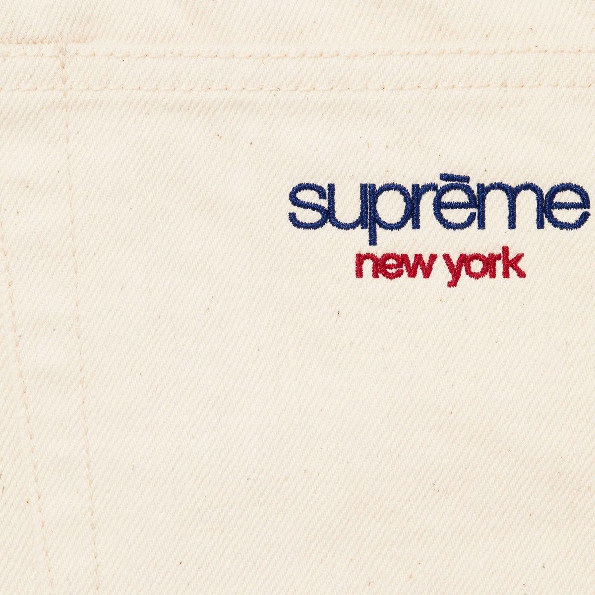 Supreme Supreme BAGGY SELVEDGE JEAN Size 34 Natural Denim SS25 Size US 34 / EU 50 - 3 Thumbnail