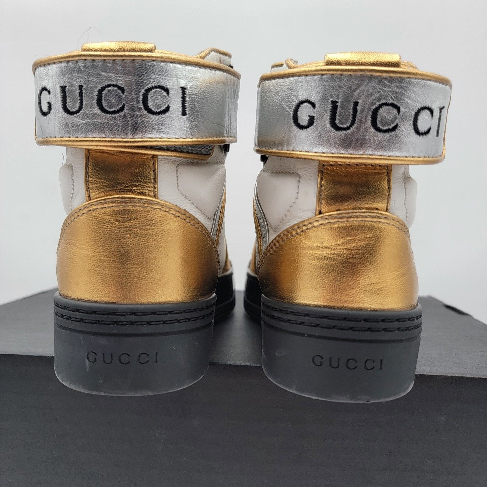 Gucci Gucci (388015) Interlocked GG Tri color Hi Top Sneakers EU35 Size US 5 / IT 35 - 5 Thumbnail