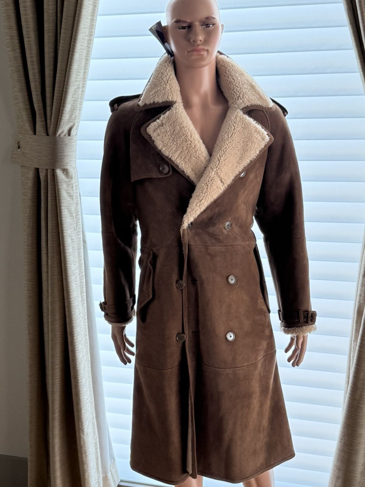 Ralph Lauren Purple Label NWT Ralph Lauren Shearling Trench Coat Sold Out Size M Size US M / EU 48-50 / 2 - 7 Thumbnail