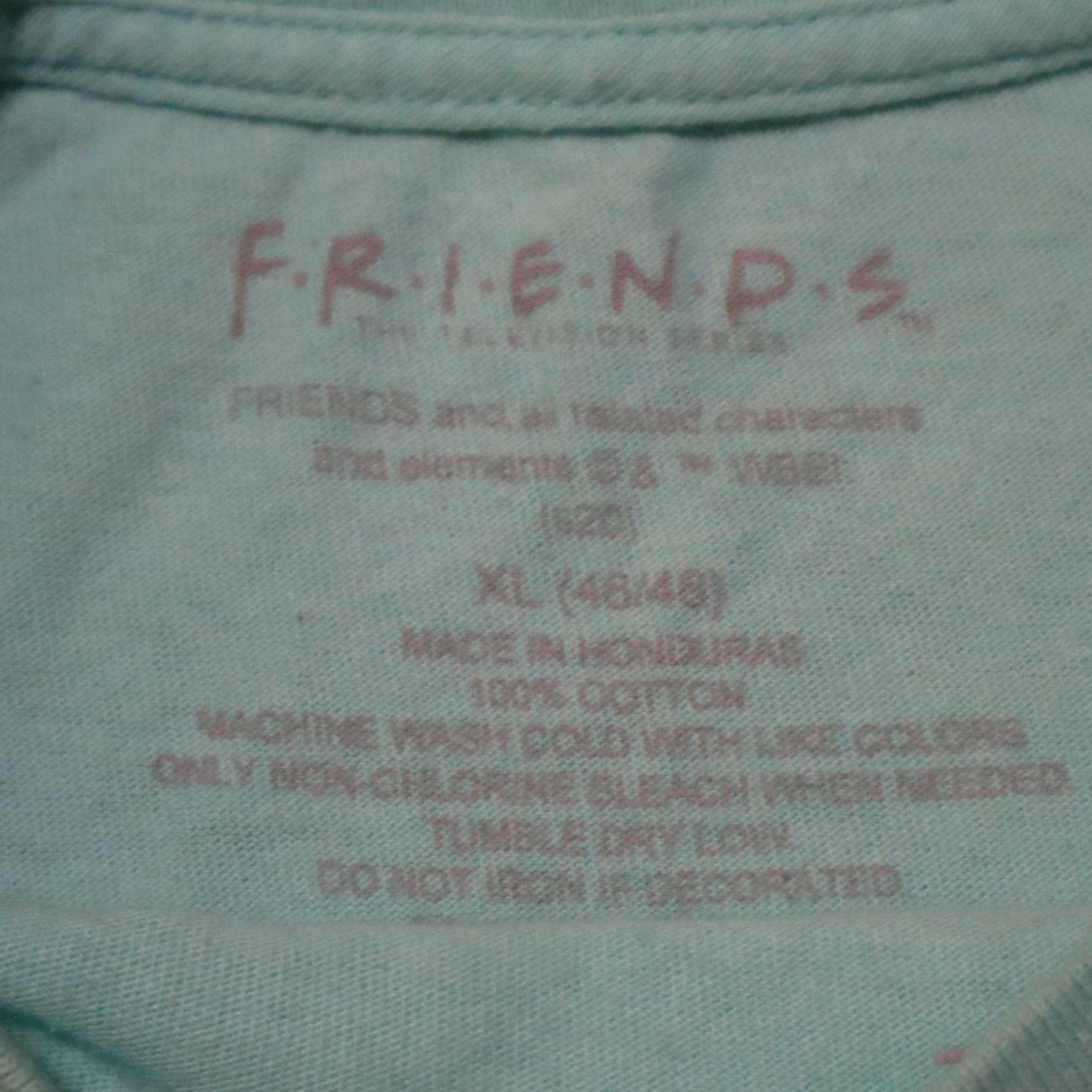 Vintage FRIENDS TV Show Skyscraper Cast T-Shirt 100% Cotton Adult XL Green Crew Neck Short Sleeve Mens Shirt Vintage: No Size US XL / EU 56 / 4 - 3 Thumbnail