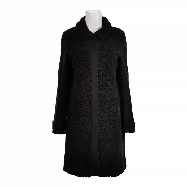 Loro Piana LORO PIANA Black lamb fur coat Size M / US 6-8 / IT 42-44 - 1 Thumbnail