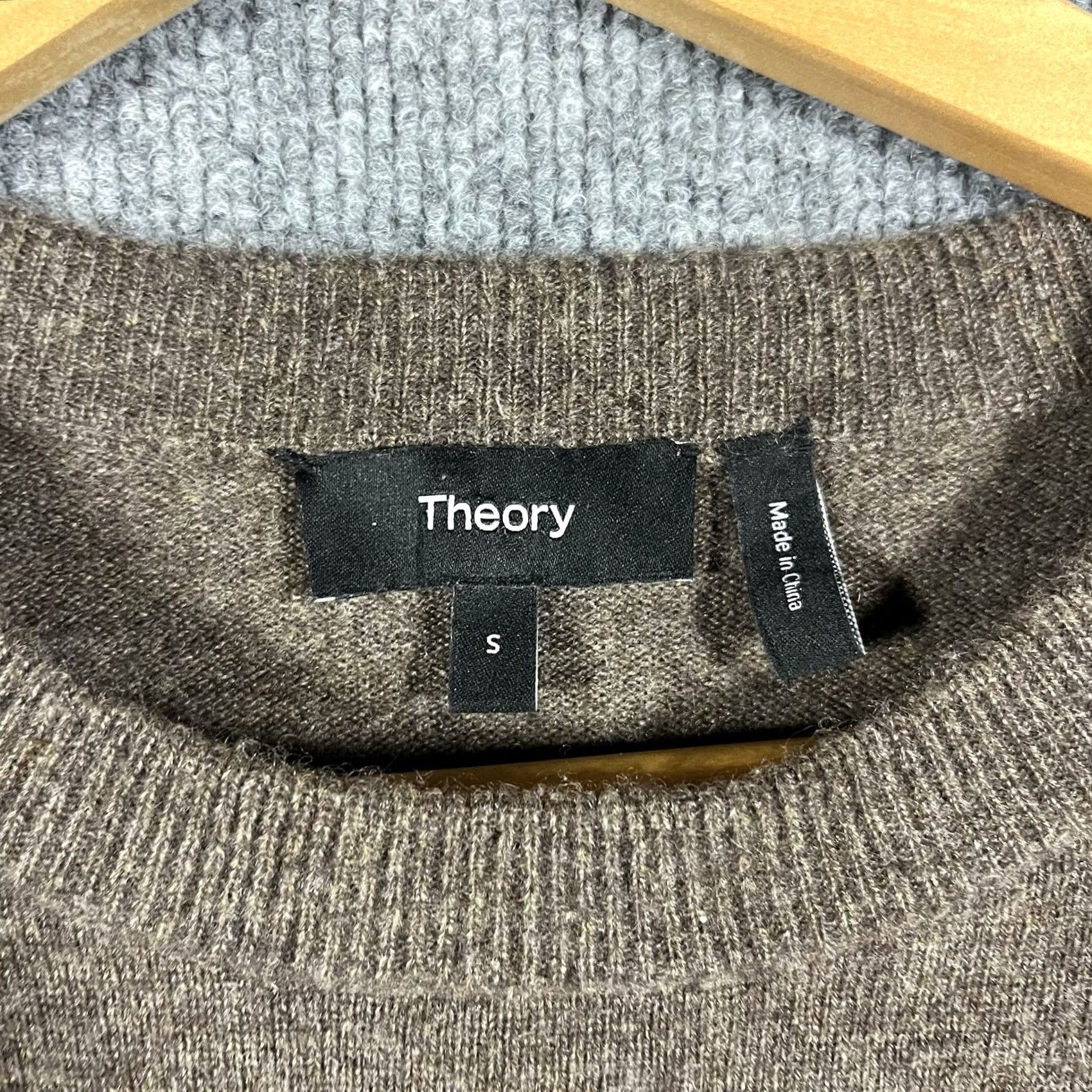 Theory Theory 100% Cashmere Hilles Sweater Mens Small Brown Crewneck Knit Shirt Pullover Knit Crew Neck S Brown Mens Size US S / EU 44-46 / 1 - 2 Thumbnail