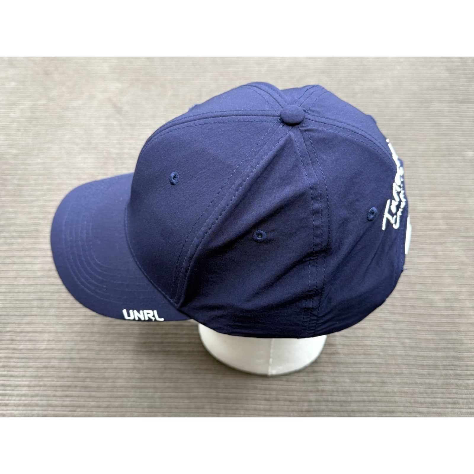 Vintage UNRL Hat Cap Snap Back Navy Blue Fishing Embroidered Mens Tuned Up Custom Rods Snaps Back Adjustable One Size Casual Outdoor Sports 6-Panel Modern Size ONE SIZE - 3 Thumbnail