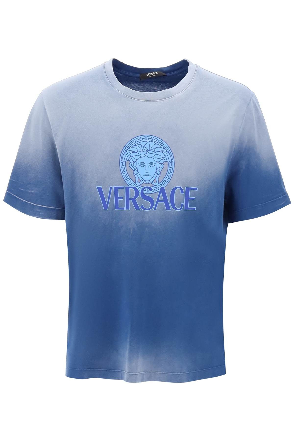 image of Versace "gradient Medusa T-Shirt in Royal Blue, Men's (Size Small)