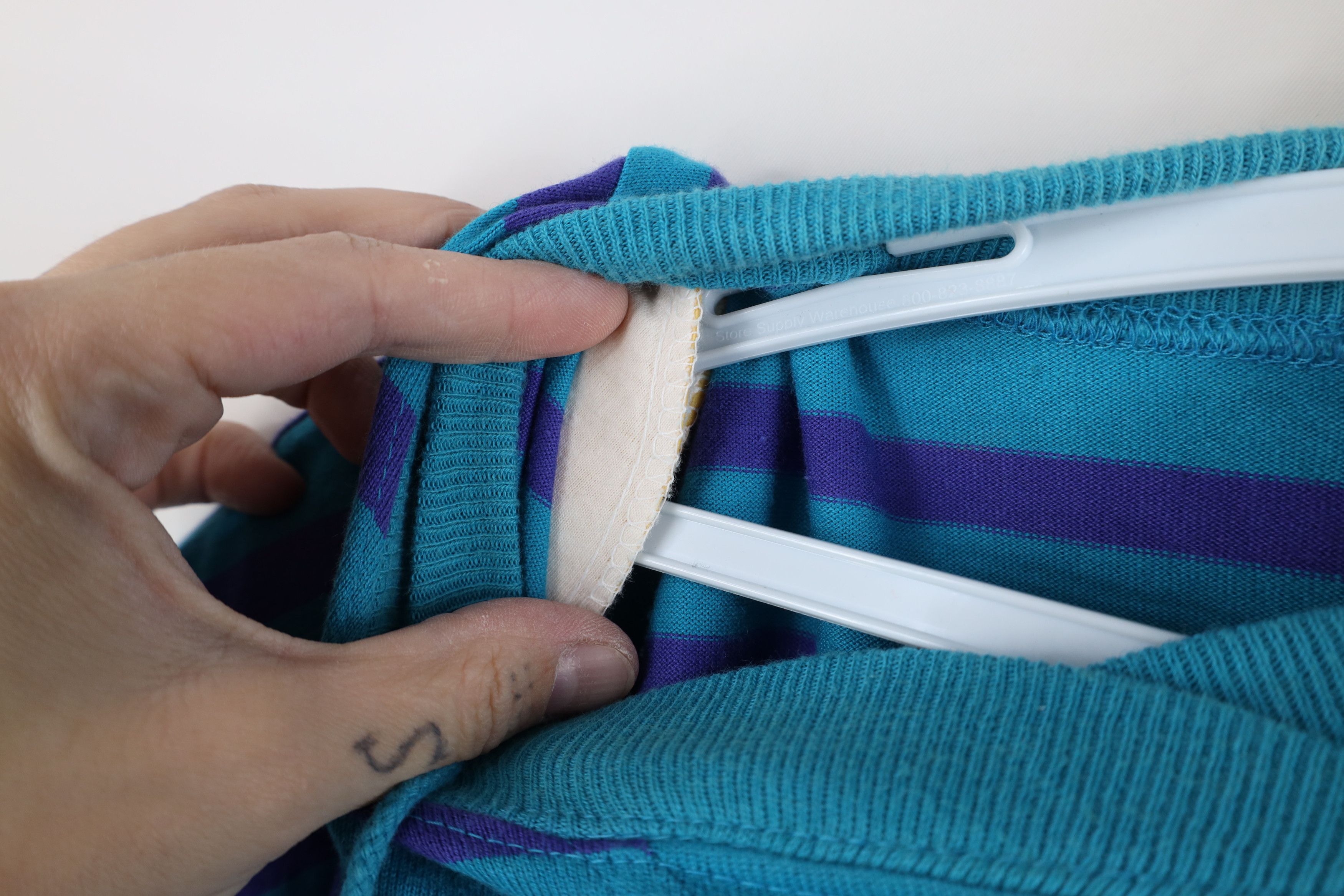 Dockers Vintage 90s Dockers Levis Striped Baggy Fit Pullover T-Shirt Size L / US 10 / IT 46 - 8 Thumbnail