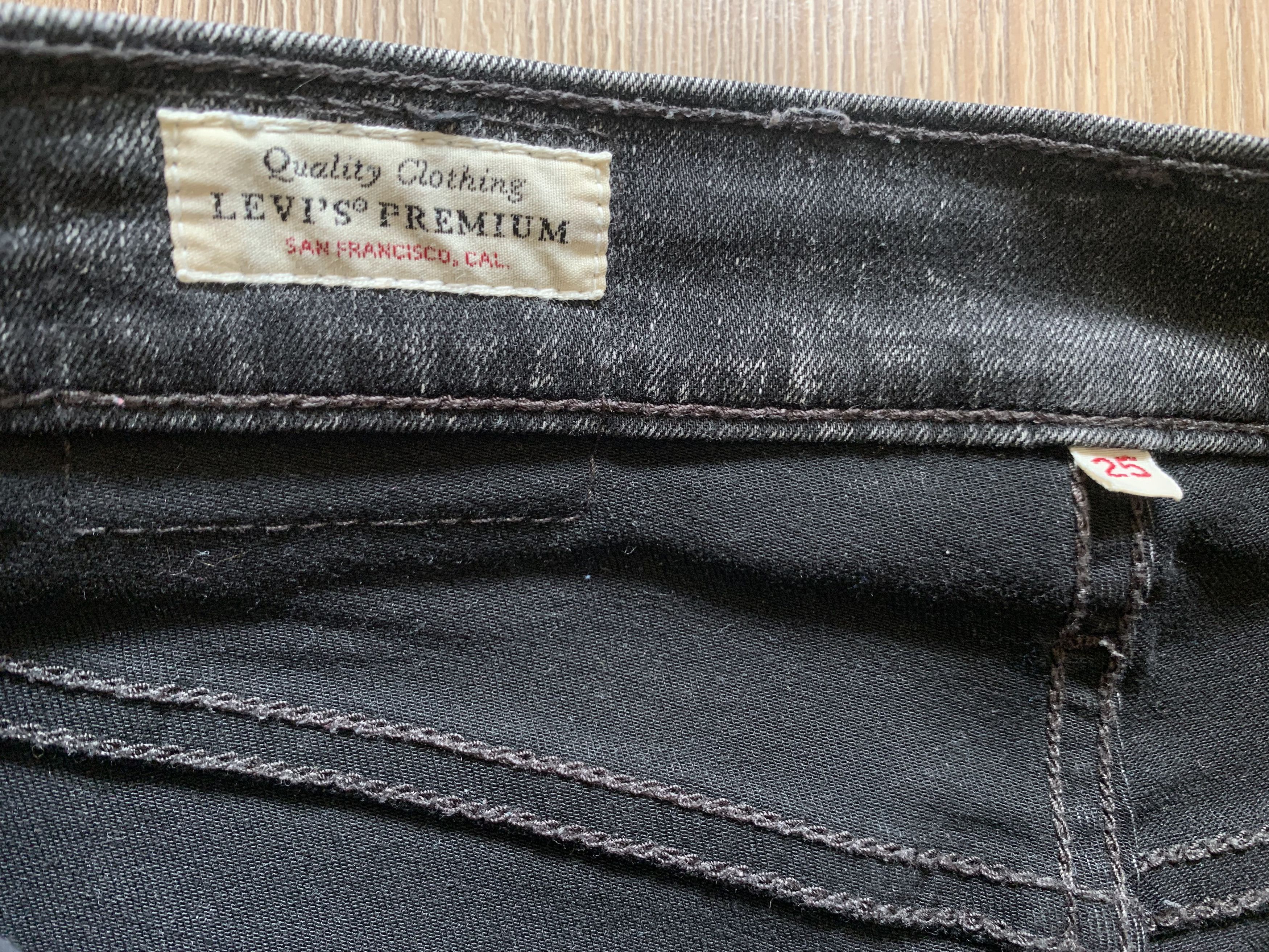 Levi's Levi’s Premium Womens Grey Stretch Denim Jeans Leggins Size 25" / US 0 / IT 36 - 7 Thumbnail