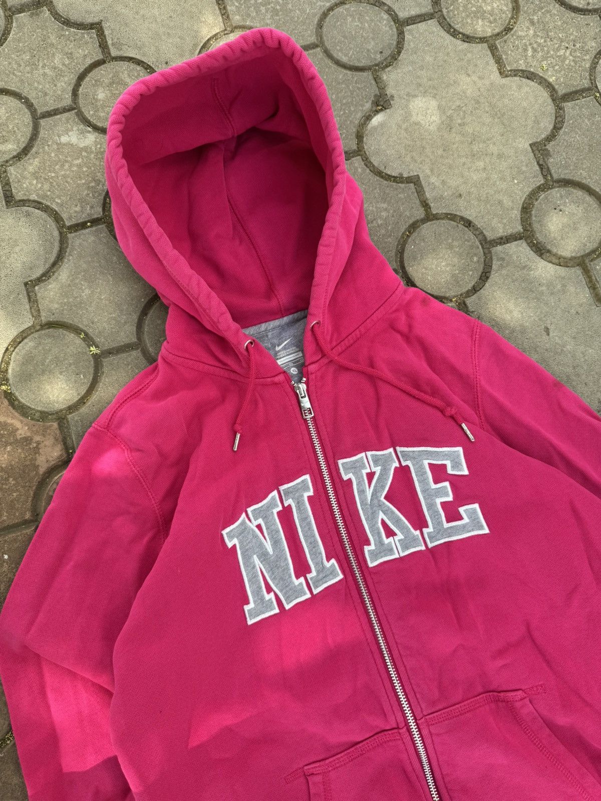 Nike × Vintage Vintage Nike Spell Out Y2K Zip Hoodie USA Size XL / US 12-14 / IT 48-50 - 3 Thumbnail