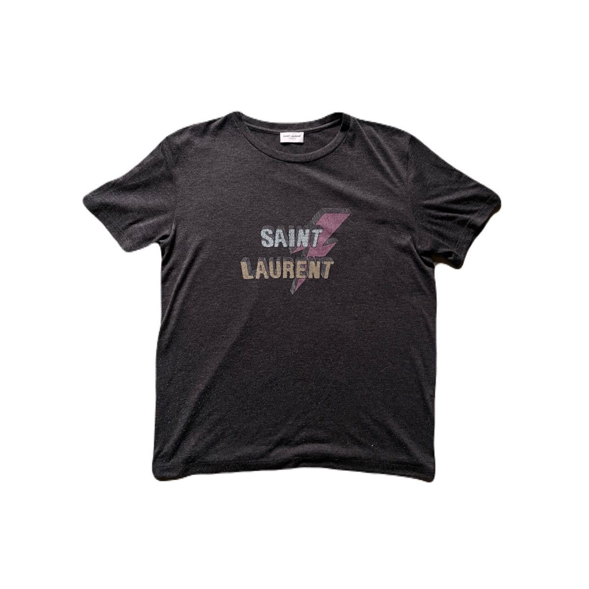 Saint Laurent Paris SS17 Saint laurent paris lightning bolt tee 