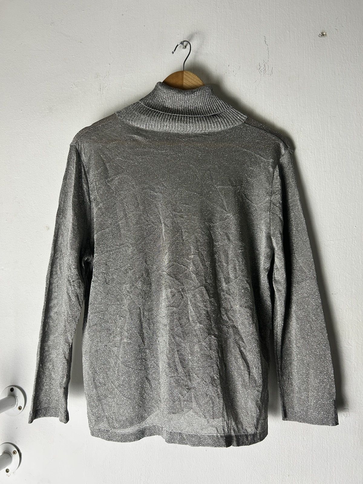 Jean Paul Gaultier Vintage Christian Aujard Paris Glitter Turtleneck Size M / US 6-8 / IT 42-44 - 2 Thumbnail
