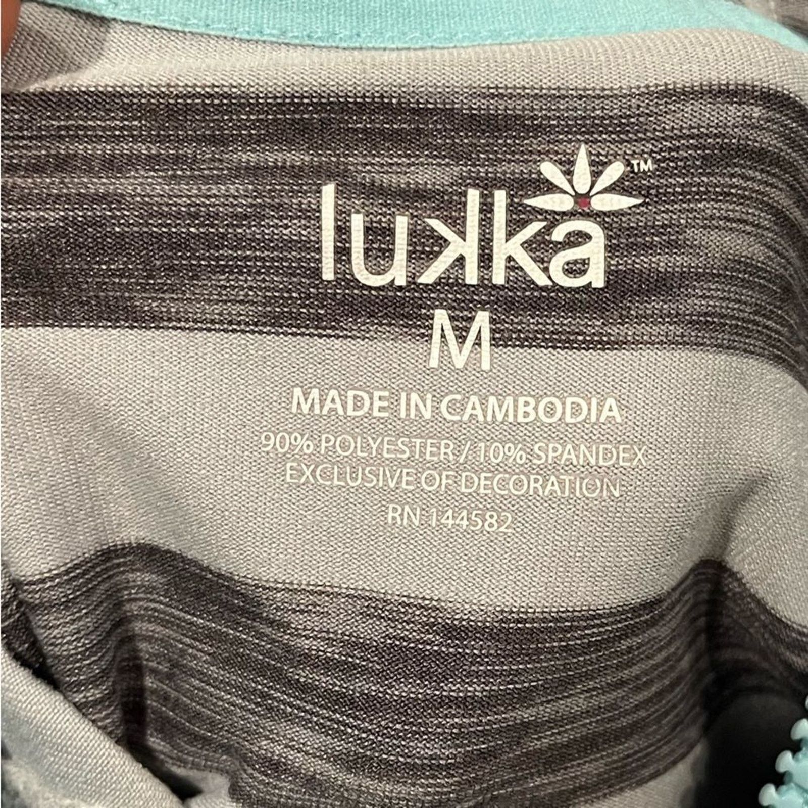 Other Lukka Zip Up Long Sleeve Hoodie Jacket Striped Gray Black Size M / US 6-8 / IT 42-44 - 5 Thumbnail