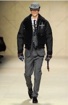 Burberry Prorsum Burberry prorsum FW 2012 sheep shearling/cotton jacket Size US M / EU 48-50 / 2 - 1 Thumbnail