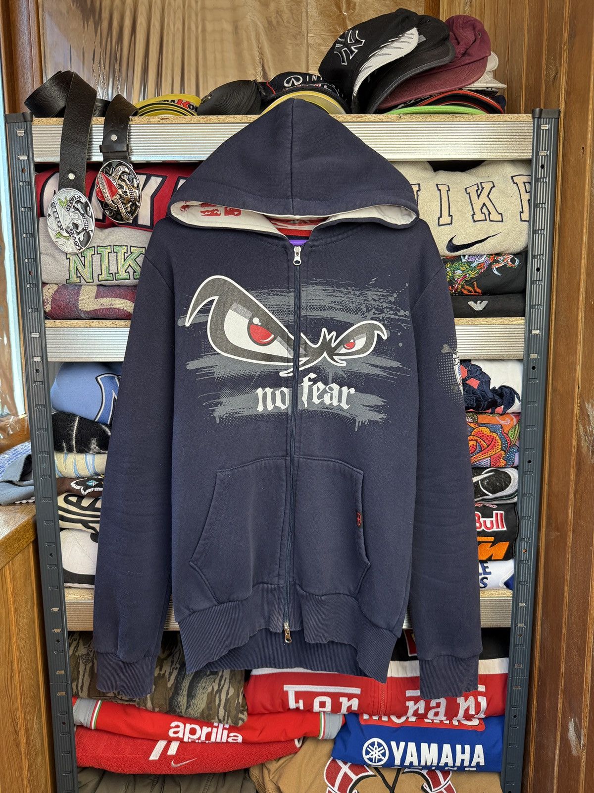 No Fear CRAZY Vintage No Fear Zip-Up Hoodie Size US L / EU 52-54 / 3 - 1 Thumbnail
