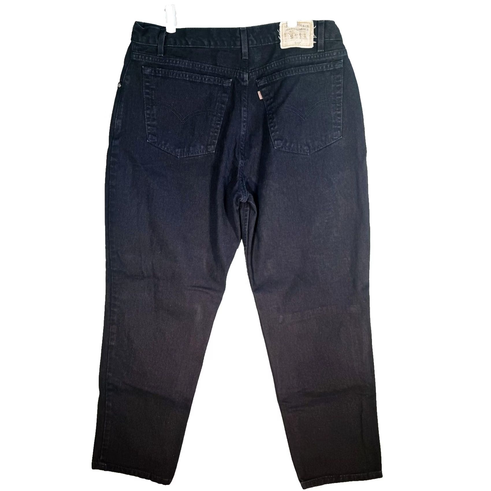 Levi's VINTAGE Levi's 545 Jeans Mens 30x30 Black Dark Wash Tapered Denim Relaxed Size US 30 / EU 46 - 2 Thumbnail