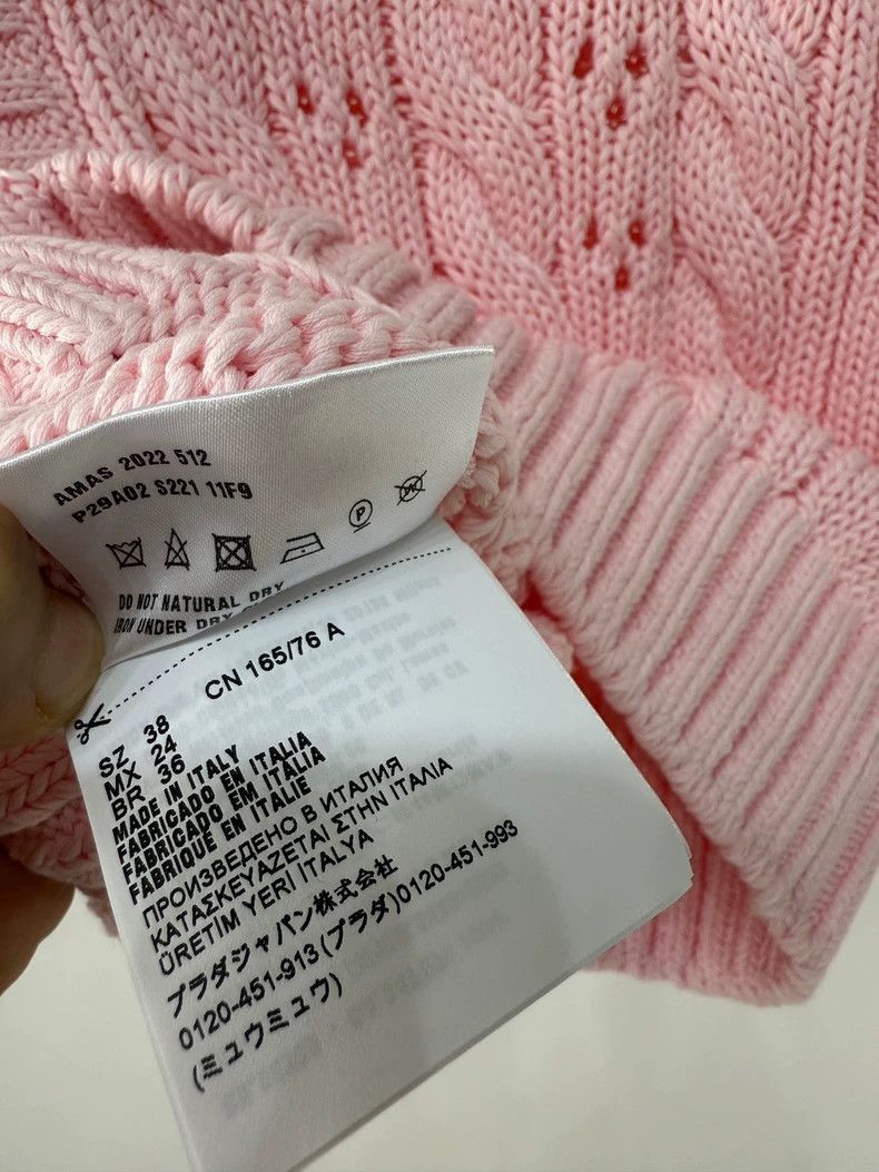 Prada Prada Pink Knitted Sleeveless Top-2506 Size S / US 4 / IT 40 - 6 Thumbnail