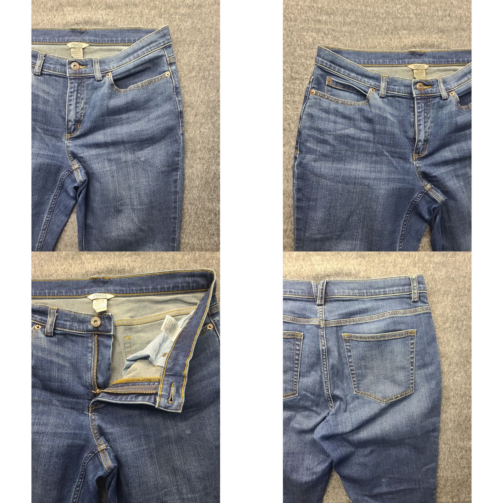 Denime Duluth Jeans Womens 10X29 Slim Fit Tapered Leg Duluth Flex Daily Denim Jeans Slimming Blue 5-Pocket USA Cowboy Mens Womens Girls Size 40" / US 18 - 8 Thumbnail