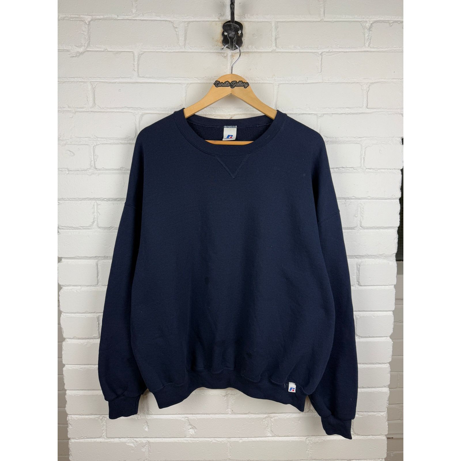 Vintage Russell Athletic Crewneck Sweatshirt Size XXL Navy Blue Size XXL / US 16-18 / IT 52-54 - 1 Thumbnail