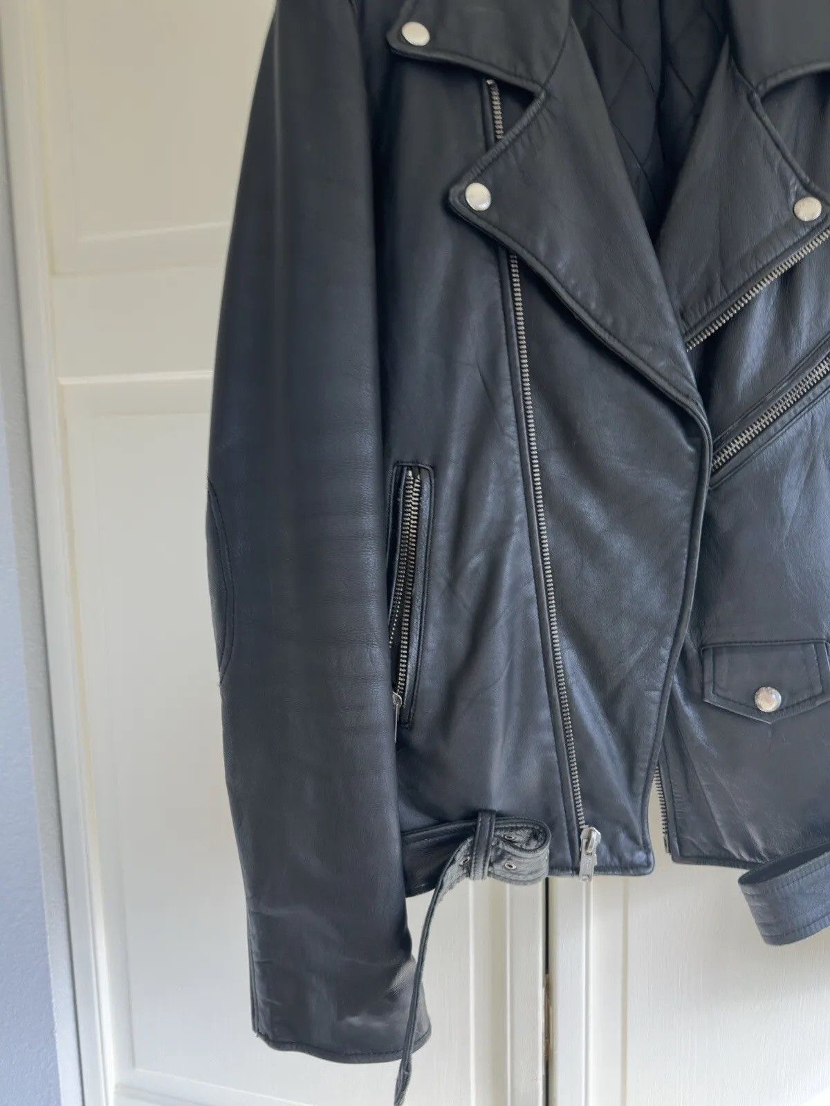 Blk Dnm BLK DNM Men’s Leather Motorcycle Designer Jacket Size US S / EU 44-46 / 1 - 3 Thumbnail