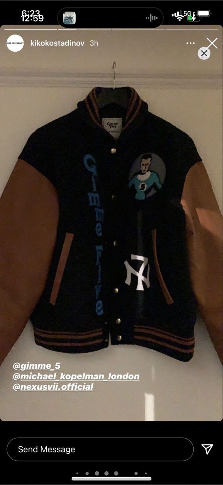 Brain Dead RARE Gimme5 x Braindead x NexusVII Varsity Jacket Size US M / EU 48-50 / 2 - 4 Thumbnail