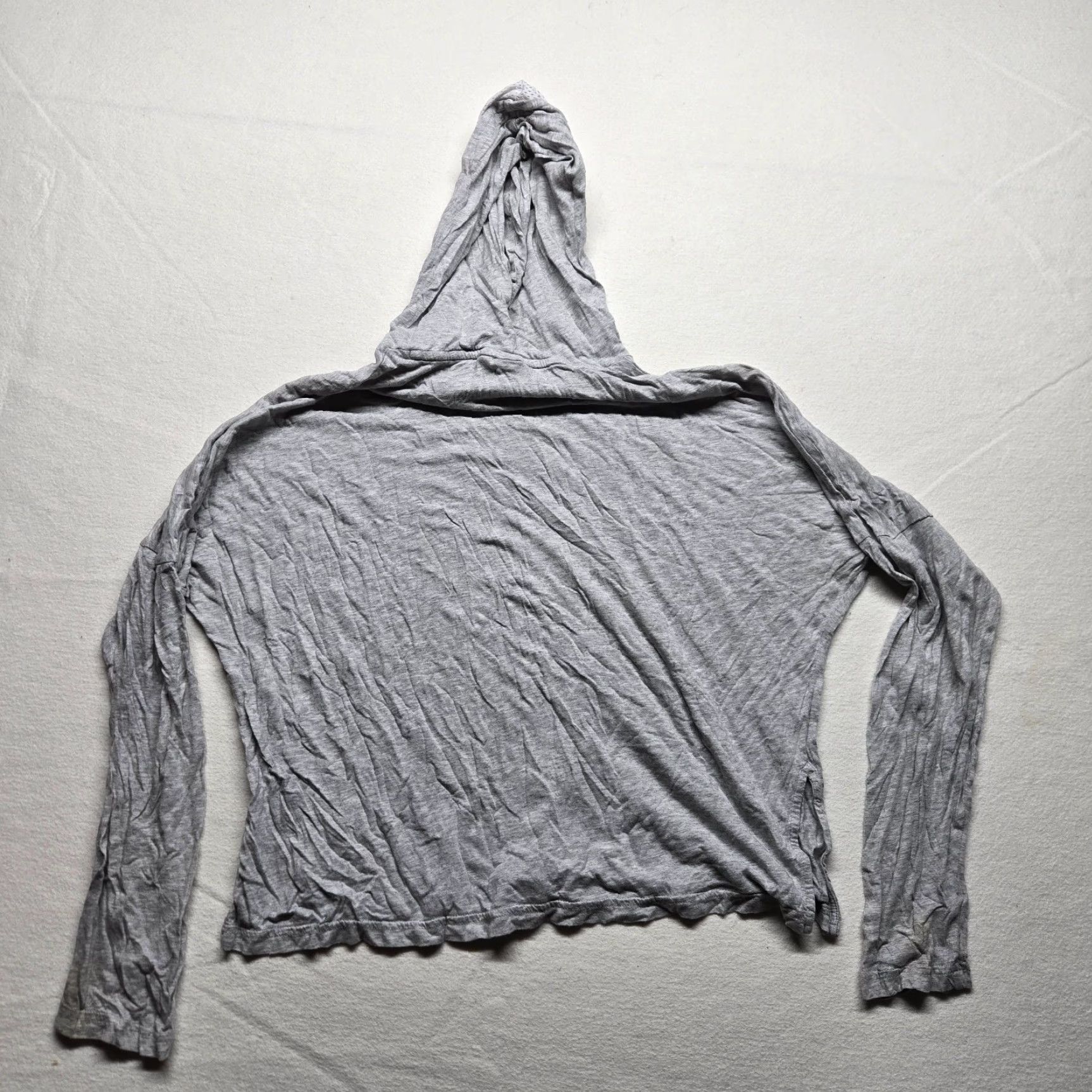 Puma PUMA Hooded Shirt Women's M Gray Long Sleeve Cropped Pullover Activewear Logo Sports Modern Fit Size M / US 6-8 / IT 42-44 - 7 Thumbnail